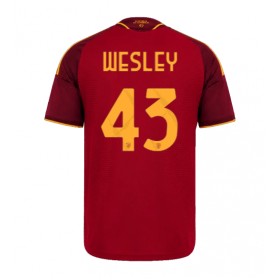 AS Roma Wesley Franca #43 Hemmakläder 2026-27 Kortärmad